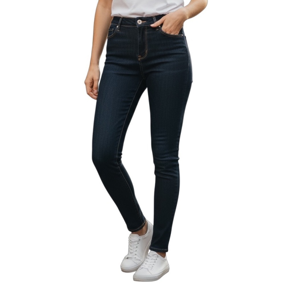 WHBM M Noir Jeans Skinny Stretch Contrast Stitching R $120